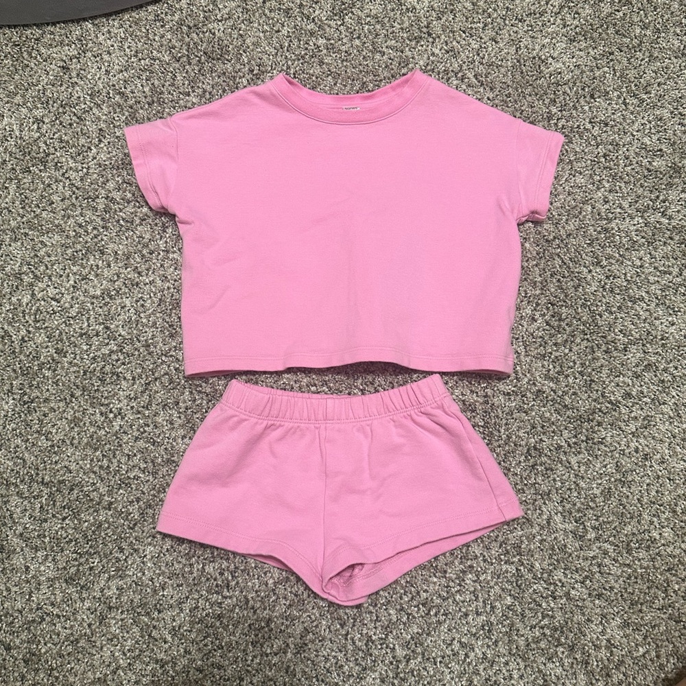 Tones for Kids by Daryl-Ann Jenner 2T bubblegum pink mini shorts set